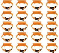 LNNNW Montaggio a parete per cilindro Gas Cylinder Holder Wall-mounted Bracket, Portable Oxygen Tank Storage Rack with Screws & Safety Strap(Orange,20pack)