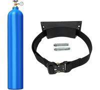 LNNNW Montaggio a parete per cilindro Supporto for bombola di gas da parete in ABS, supporto for bombola di gas blu, nero e grigio, for scuola/fabbrica/laboratorio(Black)