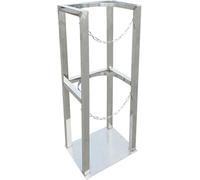 LNNNW Montaggio a parete per cilindro Supporto for bombole con catena, supporto fisso for bombole di gas indipendente, supporto for bombole for clinica/fabbrica(9.8 x 11.8 x 23.6 in)