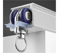 LNNW Binario per Tende Sistema di binari for tende in lega di alluminio - 8 pulegge for metro, for divisorio for camera da letto/gazebo/ufficio, montaggio a soffitto per tende, divisorio(White,300cm/9