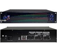 LNNW Equalizzatori grafici Equalizzatore grafico stereo a 31 bande, equalizzatore stereo professionale doppio a 31 bande, 10 effetti preimpostati, regolazione alti, medi e bassi(Double)