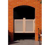 LNNW Porte Oscillanti per Bar Porta d'ingresso in legno massello, porta divisoria a due ante for interni ed esterni, porta a metà strada for tronchi da bar vintage(80x90cm)