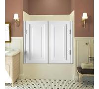 LNNW Porte Oscillanti per Bar Porta girevole in legno bianco, porta girevole in stile moderno, porta girevole for il corridoio d'ingresso del bar, colore disponibile su misura(70x90cm)