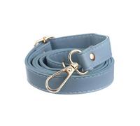 LNNXSZ Catena per Borsa a Tracolla 120cm Adjustable Belt Shoulder Strap Replacement Women Crossbody 1.2cm Thin Bag PU Leather DIY(B-Light Blue,Gold)