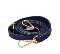 LNNXSZ Catena per Borsa a Tracolla 120cm Adjustable Belt Shoulder Strap Replacement Women Crossbody 1.2cm Thin Bag PU Leather DIY(C-Dark Blue,Silver)