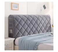 LNNXSZ Copri Testiera Letto Copriletti for testiera del letto, copriletto a quadri, copriletto, imbottitura for testiera, lenzuolo con angoli elastico(05.Light Grey,W170 x H65cm)