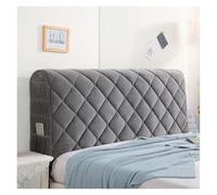 LNNXSZ Copri Testiera Letto Copriletti for testiera del letto, copriletto a quadri, copriletto, imbottitura for testiera, lenzuolo con angoli elastico(04.Grey,W150 x H65cm)