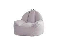 LNNXSZ Puff Poltrona Coprisedile in Similpelle Senza Imbottitura Interna(Light Grey)