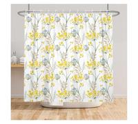 LNNXSZ Tenda Doccia Colorful Flower Spring Shower Curtain Pretty Modern Bathroom Waterproof Partition With Hooks Large Size(Color 11,180x200cm)