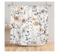 LNNXSZ Tenda Doccia Colorful Flower Spring Shower Curtain Pretty Modern Bathroom Waterproof Partition With Hooks Large Size(Color 4,90x180cm)