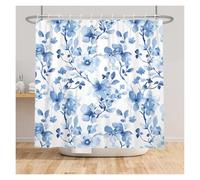 LNNXSZ Tenda Doccia Colorful Flower Spring Shower Curtain Pretty Modern Bathroom Waterproof Partition With Hooks Large Size(Color 7,180x180cm)