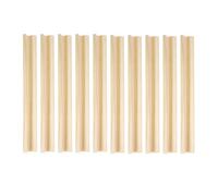 LNQ LUNIQI Supporto Domino in legno, 10 pezzi, supporto da gioco, vassoio da 19 cm, accessori da gioco per il treno messicano Mahjong piastrelle, colore legno chiaro