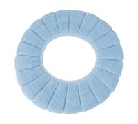 LNQKJXIIA 30x30cm Washable Soft Stretchable Toilet Seat Pad Warmer, Warm Cover for Round & Oval Seats Bathroom Comfort