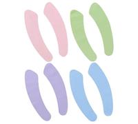 LNQKJXIIA 4 Paia di Cuscini Lavabili for Sedile WC Fuzzy, Morbidi tappetini riutilizzabili in Colori Pastello for Il Comfort del Bagno