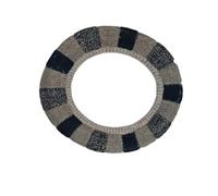 LNQKJXIIA Coprisedile for WC in Tessuto Lavabile, Protezione Calda e Confortevole, Universale for Bagno e Toilette(Grey+Black)