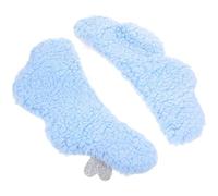 LNQKJXIIA Coprisedili for WC in Morbida Flanella in Confezione da 2, Cuscinetti Adesivi Lavabili for l'addestramento e Il Comfort del WC