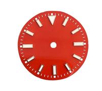 LNQKJXIIA Quadrante luminoso verde da 29 mm adatto for movimento NH35 / ETA/2836/8215 / 2813, quadranti colorati(Rot)