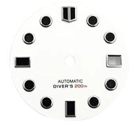LNQKJXIIA Quadrante luminoso verde da 29 mm adatto for movimento NH35 / ETA/2836/8215 / 2813, quadranti colorati(Wit)