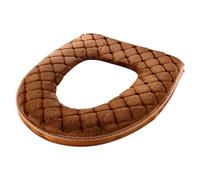 LNQKJXIIA Scaldawater Lavabile in Velluto, Cuscino Avvolgente Ispessito for WC ovali - Comfort nel dormitorio di Un Hotel in affitto(Bruin)