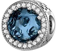 LNQOBU Charm Argento Vetro di Murano,Rosse Perline a Cuore,Blu,Gialli,Charms Bead Adatto Bracciale Europeo Per Donne