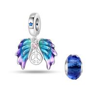 LNQOBU Charm Bead Ciondolo Donna Argento Sterling 925 è Adatto a Bracciali e Collane da Donna