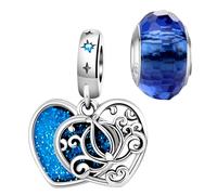 LNQOBU Ciondolo con Charm Argento Sterling 925 Fatima's Hand Dangle Charm Compatibile con Pandora e Europei Bracciale Collane da Donna(Fornito con una Perlina)