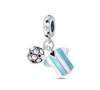 LNQOBU Ciondolo con Charm Argento Sterling 925 Fatima's Hand Dangle Charm Compatibile con Pandora e Europei Bracciale Collane da Donna（Fornito con una Perlina）