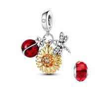 LNQOBU Ciondolo con Charm Argento Sterling 925 Fatima's Hand Dangle Charm Compatibile con Pandora e Europei Bracciale Collane da Donna(Fornito con una Perlina)