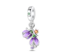 LNQOBU Ciondolo con Charm Argento Sterling 925 Fatima's Hand Dangle Charm Compatibile con Pandora e Europei Bracciale Collane da Donna(Fornito con una Perlina)