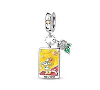 LNQOBU Ciondolo in Argento 925 per Bracciali,Bead Charm da donna,Ccompatibile con i Braccialetti Pandora e collana per le Donne