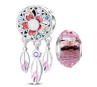LNQOBU Ciondolo Lucciola Scintillante Charm Glow in the dark Charm Camaleonte Charm Argento Sterling 925 Per Bracciali e Collan