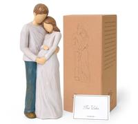 Lnrkai Regali per donne incinte, mamme maternità, regali per moglie incinta, regalo rivelatore di genere, scolpito dipinto a mano di nuovi genitori