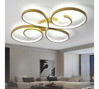 lnrosy Lampadario Salotto Moderna Telecomando e App,Plafoniera Led Creativa da 58w a Forma di Fiore, Plafoniera Intelligente con Dimmerabile E Timer,Per Soggiorno,Camera Da Letto,Cucina