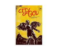 LNSXYSCQ Poster su tela con citta di Dio classico e meraviglioso film e serie TV, decorazione artistica da parete, per camera da letto, 30 x 45 cm, senza cornice