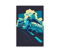 LNSXYSCQ Poster su tela con Lupin il terzo classico, serie cartoni animati, decorazione artistica da parete per camera da letto, poster 30 x 45 cm, senza cornice, stile