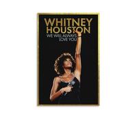 LNSXYSCQ Poster su tela di Whitney Houston con copertine di cantanti popolari, decorazione artistica da parete, per camera da letto, 30 x 45 cm, senza cornice