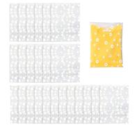 LNSYSNS 25 Pezzi Sacchetti con Zip per Vestiti, Riutilizzabili Sacchetti con Chiusura a Zip, 20 x 30 cm Buste Trasparenti per Vestiti, Motivo-Margherita, per Abbigliamento, Scarpe e Calzini