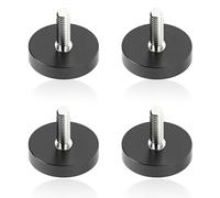 LNSYSNS 4 Pezzi Magneti al Neodimio Gommati, Diametro 22 mm, Magneti Potenti con Viti M5 × 15 mm, per Montaggio Utensili, Appendere Oggetti e Indicatori di Segnale
