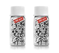 LNSYSNS 600 Pezzi Pietrina Accendino Ricarica con Bottiglia di Stoccaggio, 2,2 mm Colore Argento Ricarica Lunga Durata Accendino, Pietra Focaia per Accendini a Benzina Compatibile con Zippo e Clipper
