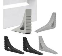 LNSYSNS Fermaporte da Terra, 4 Pezzi Ferma Porta da Pavimento, Triangolare Cuneo Fermaporta Gomma, Materiale Tpr Cuneo per Porta Antiscivolo, per Cucine, Bagni, Hotel, Uffici