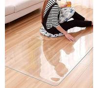 LNW Tappetino trasparente per Tappetini for sedie da ufficio con pavimento in legno, tappetini trasparenti in PVC, antiscivolo for soggiorno, camera letto, corridoio Lavabile antiscivolo