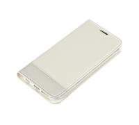 LNW4 Wallet Folio Case Cover A Libro - Samsung Galaxy S6 Edge - Bianco