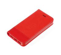 LNWR Wallet Folio Case Cover A Libro - Apple Iphone 5 / 5S / Se - Rosso
