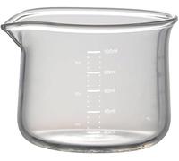 Lnwwrv 1 Pc 100ML/3OZ Bicchieri Trasparenti per Espresso con Bocca a V, Set di Tazze da Espresso e Brocca per Schiuma di Latte per la Preparazione del caffè