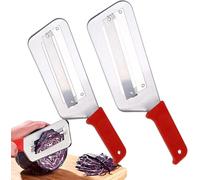 Lnwwrv 2 Pezzi Tritatutto per Cavolo in Acciaio Inox - Coltello da Cucina per affettare, Coltello da Cucina affilato per crauti, Insalata di Cavolo e Verdure