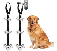 Lnwwrv Set di campanelli per Cani in 2 Pezzi, Usato per l'addestramento del Cane al Bagno, Campanello per Cani, Lunghezza Regolabile, può Essere Appeso al pomello della Porta