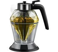 Lnwwrv Vaso per la conservazione del Miele, Bottiglia per Miele da 200 ml a Pressione Manuale a Forma di Diamante, utilizzata per conservare sciroppo, Zucchero, Salsa, condimenti