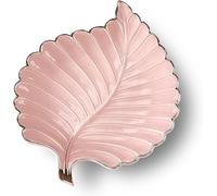Lnwwrv Vassoio in Ceramica a Forma di Foglia - Vassoio per Gioielli a Doppio Uso (Anelli/Accessori, Vassoio per Caramelle, Vassoio per Snack), può Essere utilizzato per la Decorazione della casa,Rosa