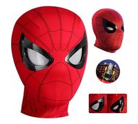 Lnxquizzic Maschera da Eroe Ragno, Maschera da Cosplay per Adolescenti e Adulti, Maschera da Ragno per Adolescenti, Adatta per Halloween, Mascherata, Festa, Natale, Cosplay (Occhi Mobili)