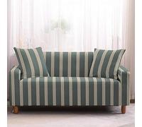 LNXSESN Copridivano 4 PostiRighe Beige Copri Divano Spandex Lavabile Copridivano con Penisola AntiGraffio Copri Divano Moderna Universale Copridivano Angolare Elastici Copridivani